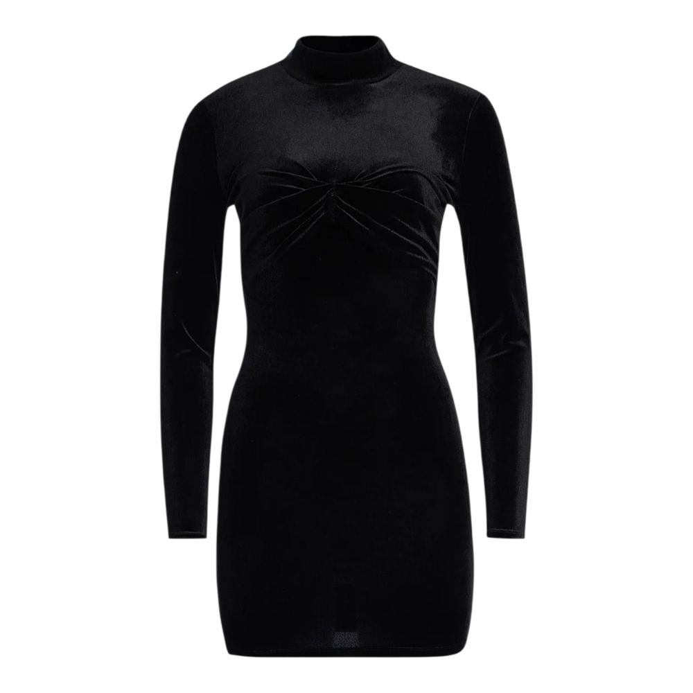 SER.O.YA Women's Dress Margie Long Sleeve Mini Size M Black